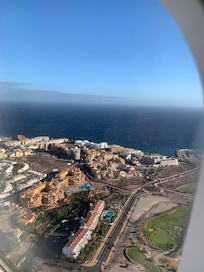 complex from the air - very centre of photo with pool hidden