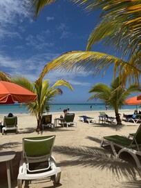 Estrutura de praia do hotel