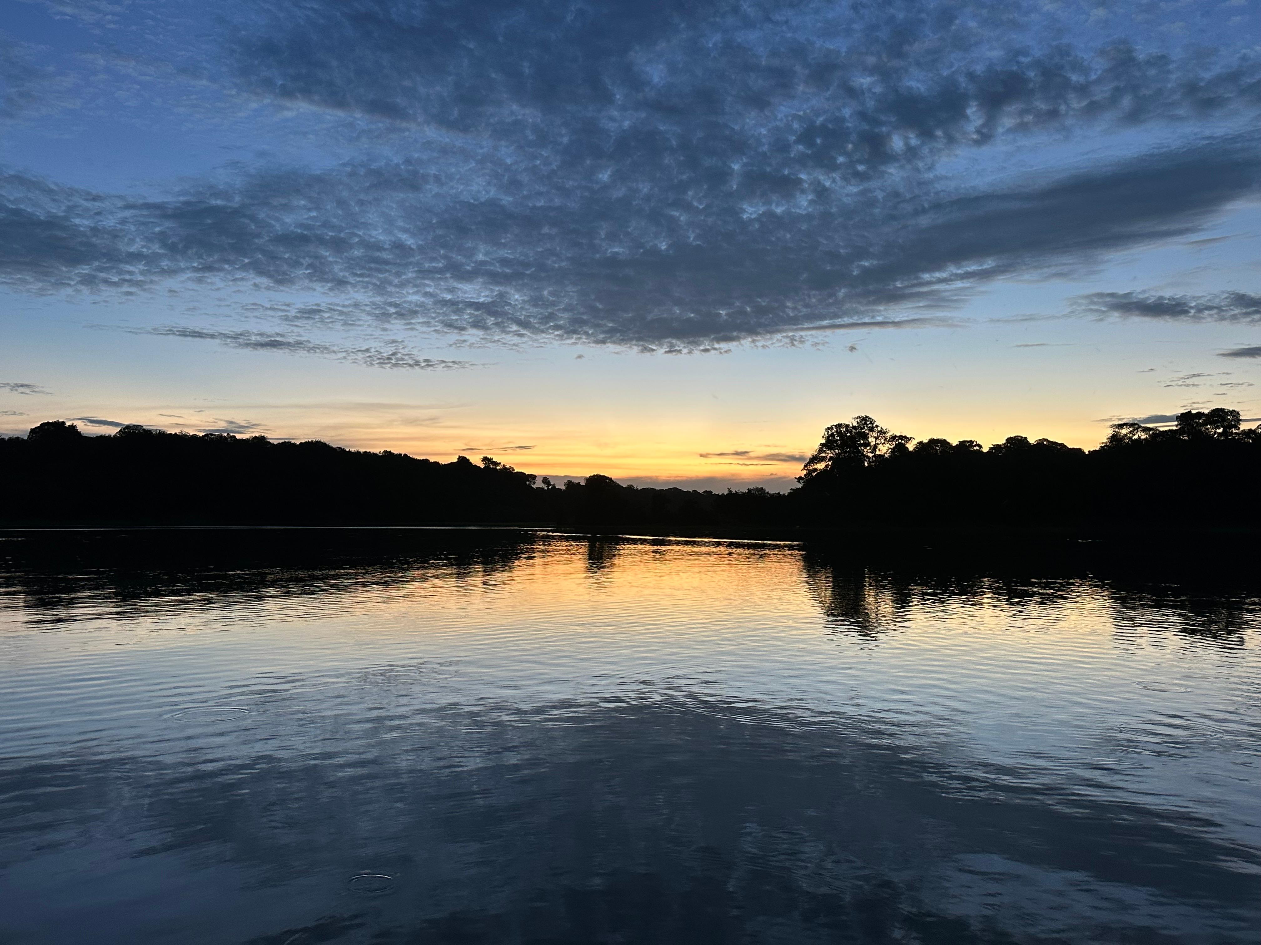 Sunset from the lodge - peaceful