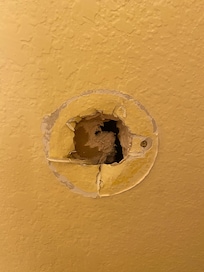 Holes in the walls.