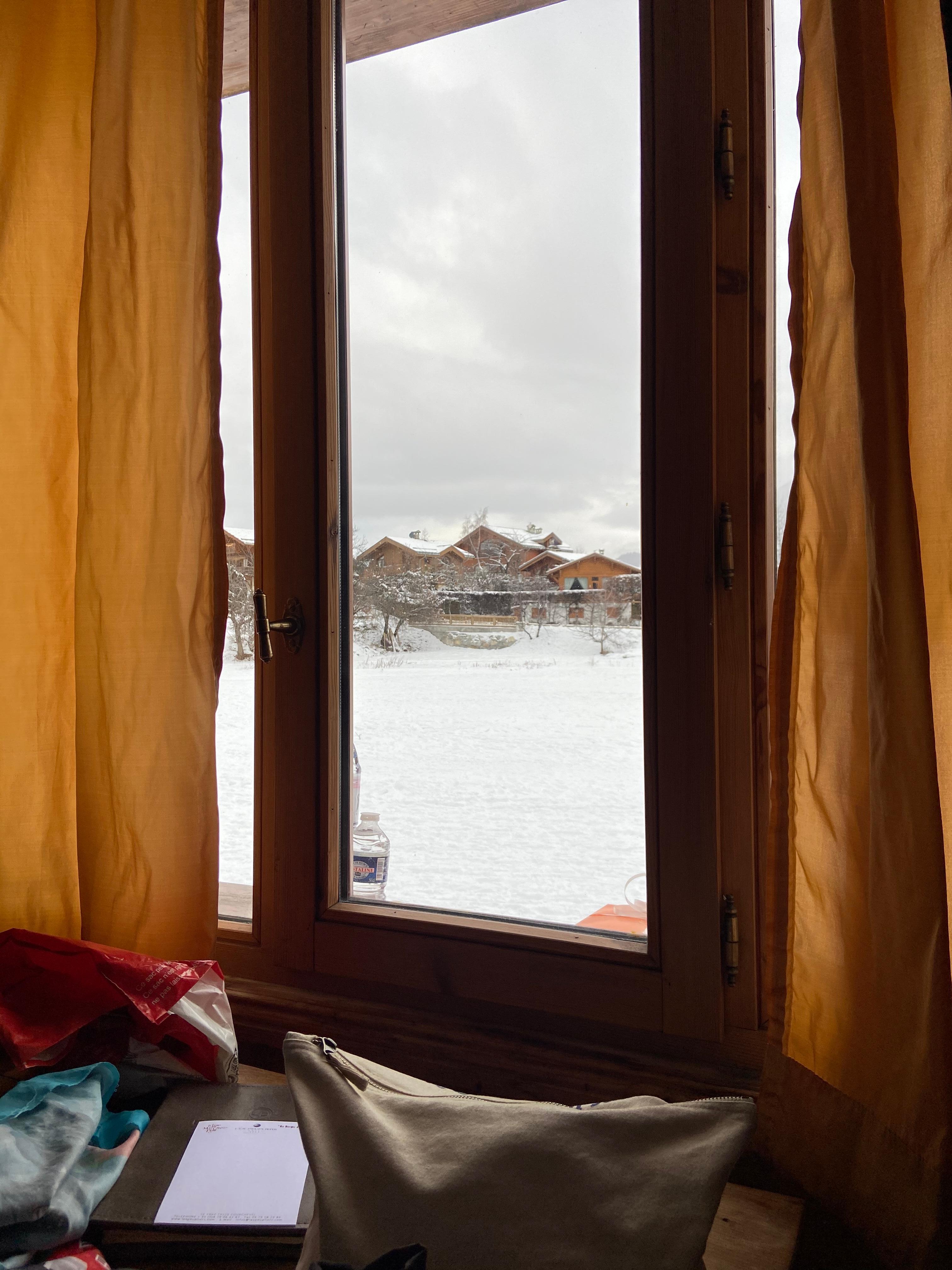 Vue de notre chambre 