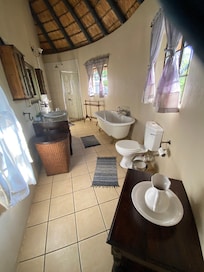 Huge bathroom.
