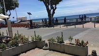 A vista de frente do hotel