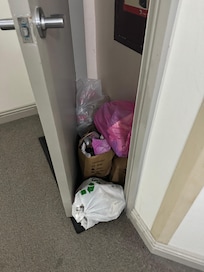Garbage greeting you on arrival