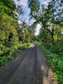 Biking trail at the back of the property