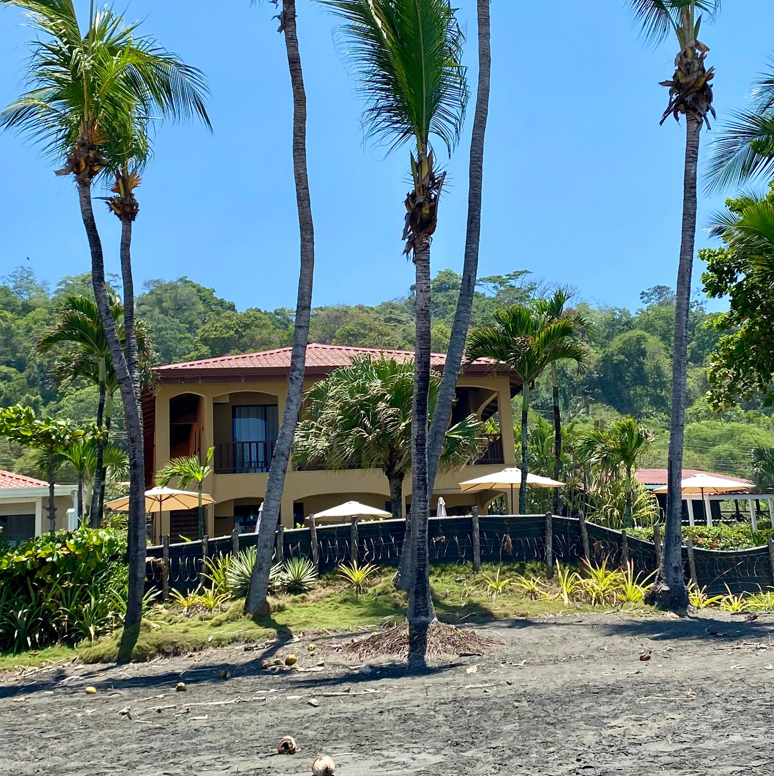 Hotel from the beach. 