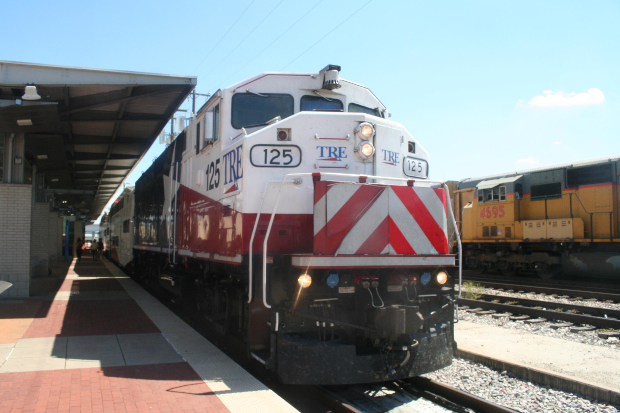 TRE train at Fort Worth T & P Station.