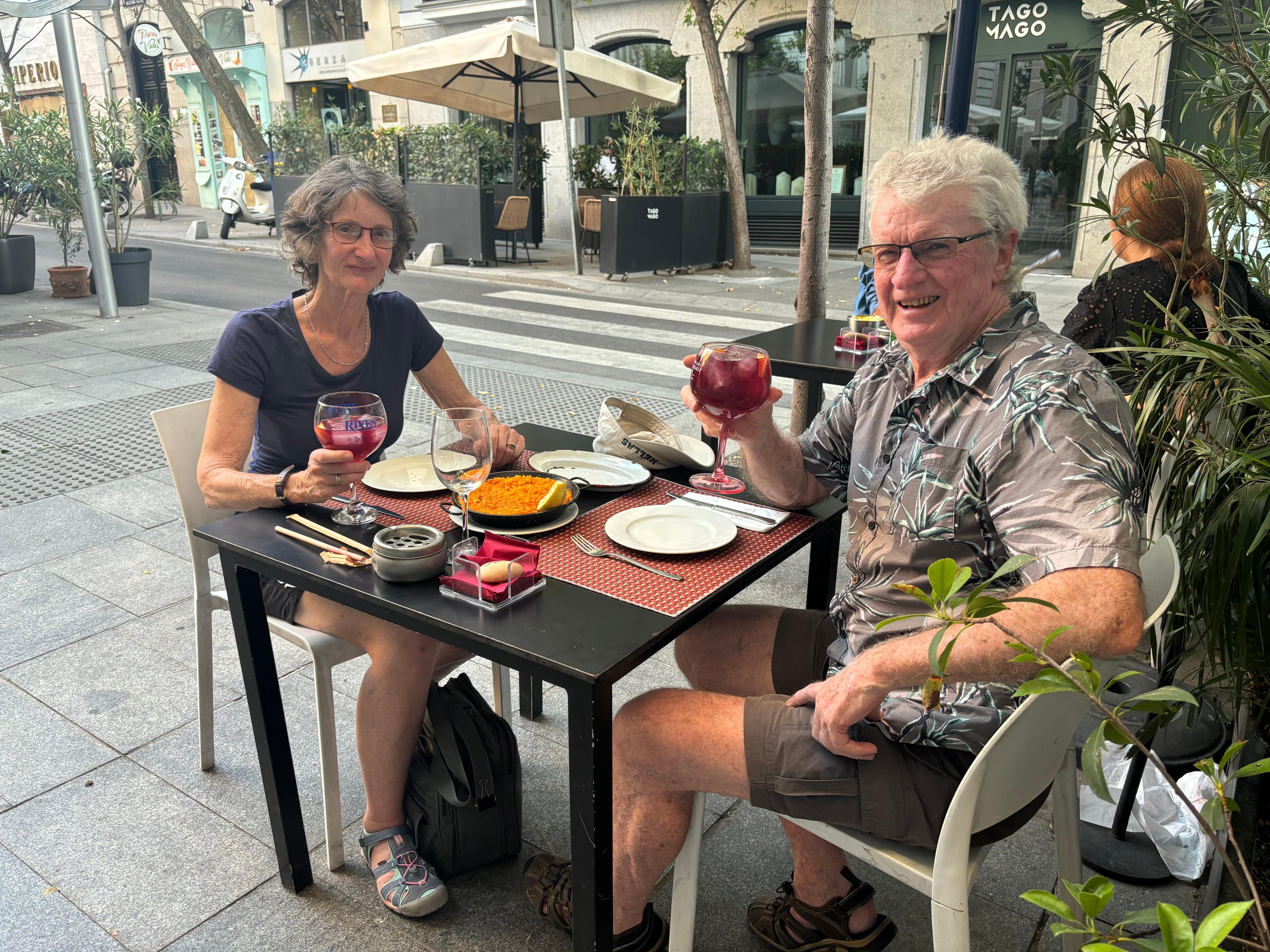 Our favourite eatery. 100 metres up the street