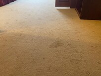Iron mark in carpet