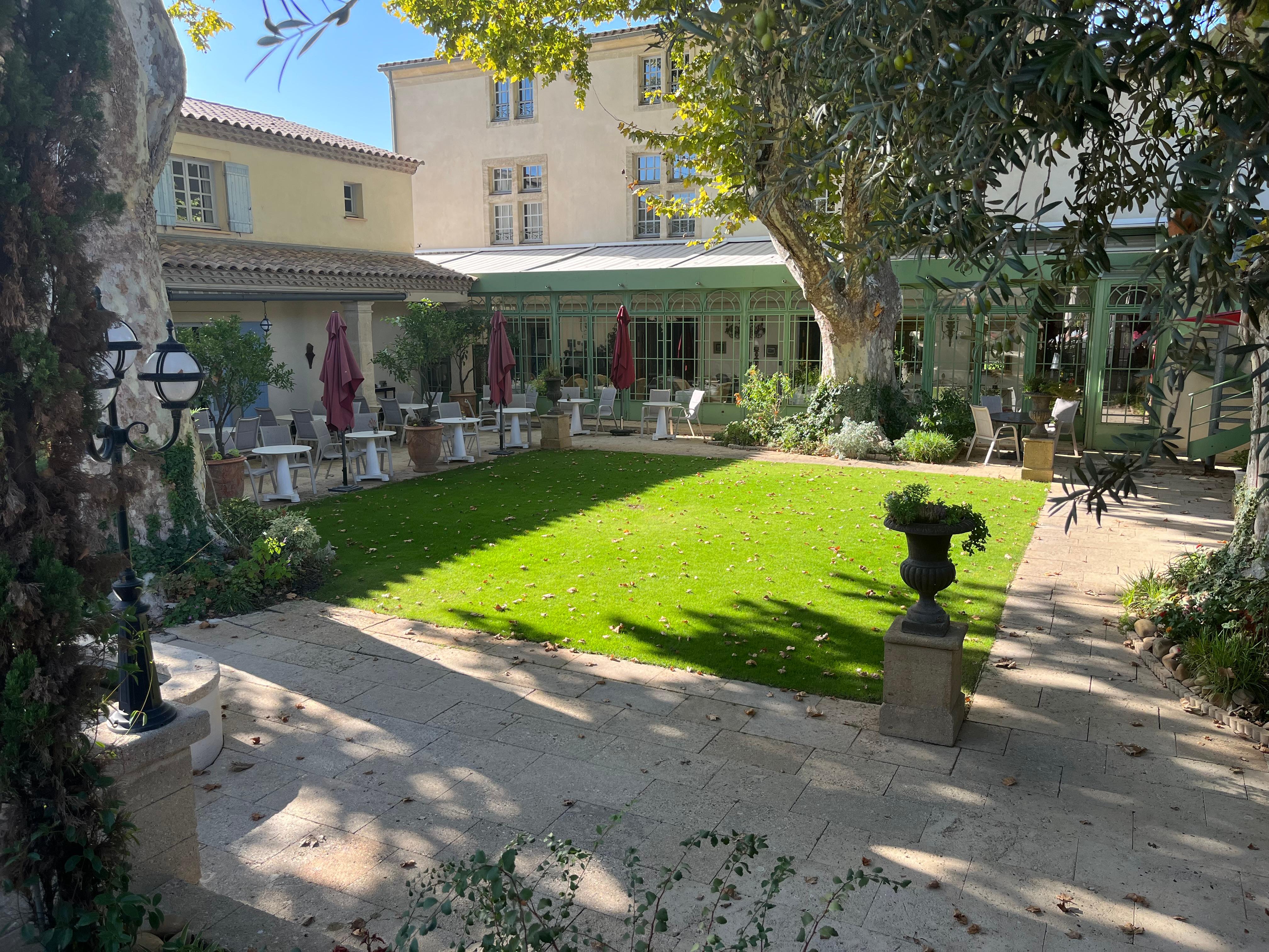 Lovely courtyard to relax, eat and drink