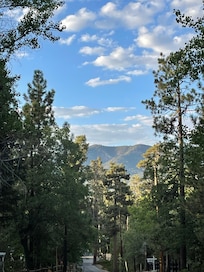 Mountain view from up the road