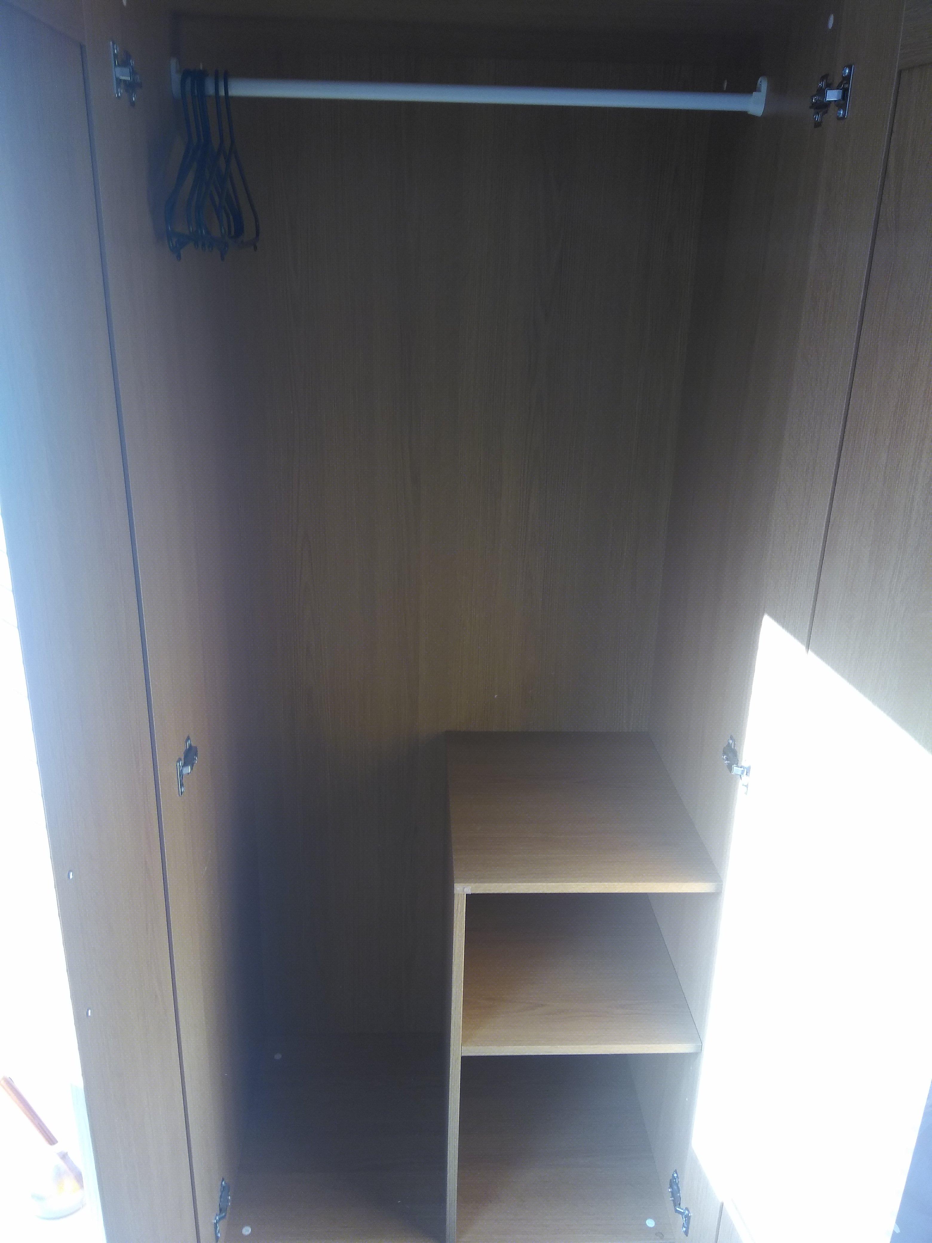 Inside armoire