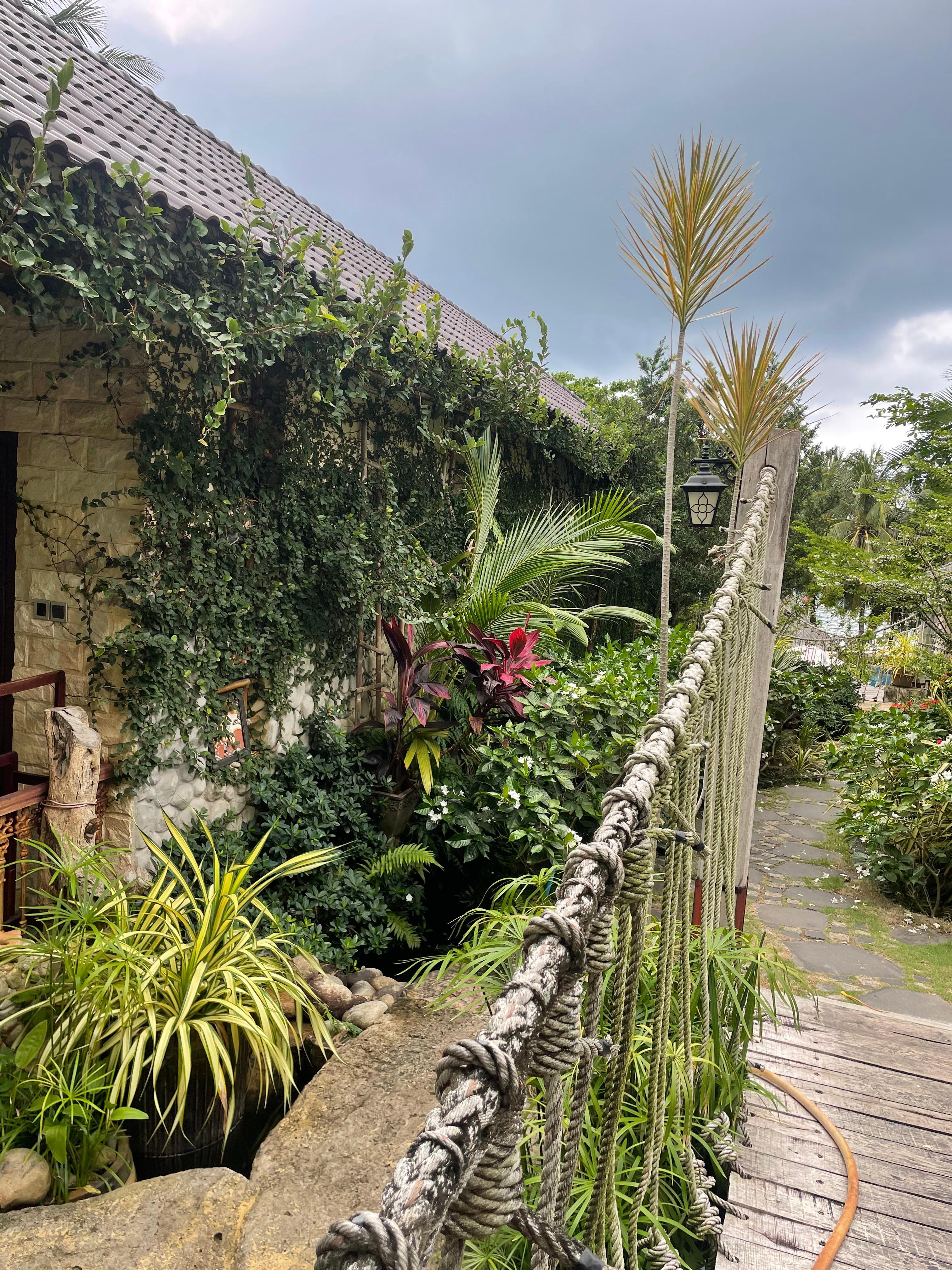 Walkway to pool and beach area