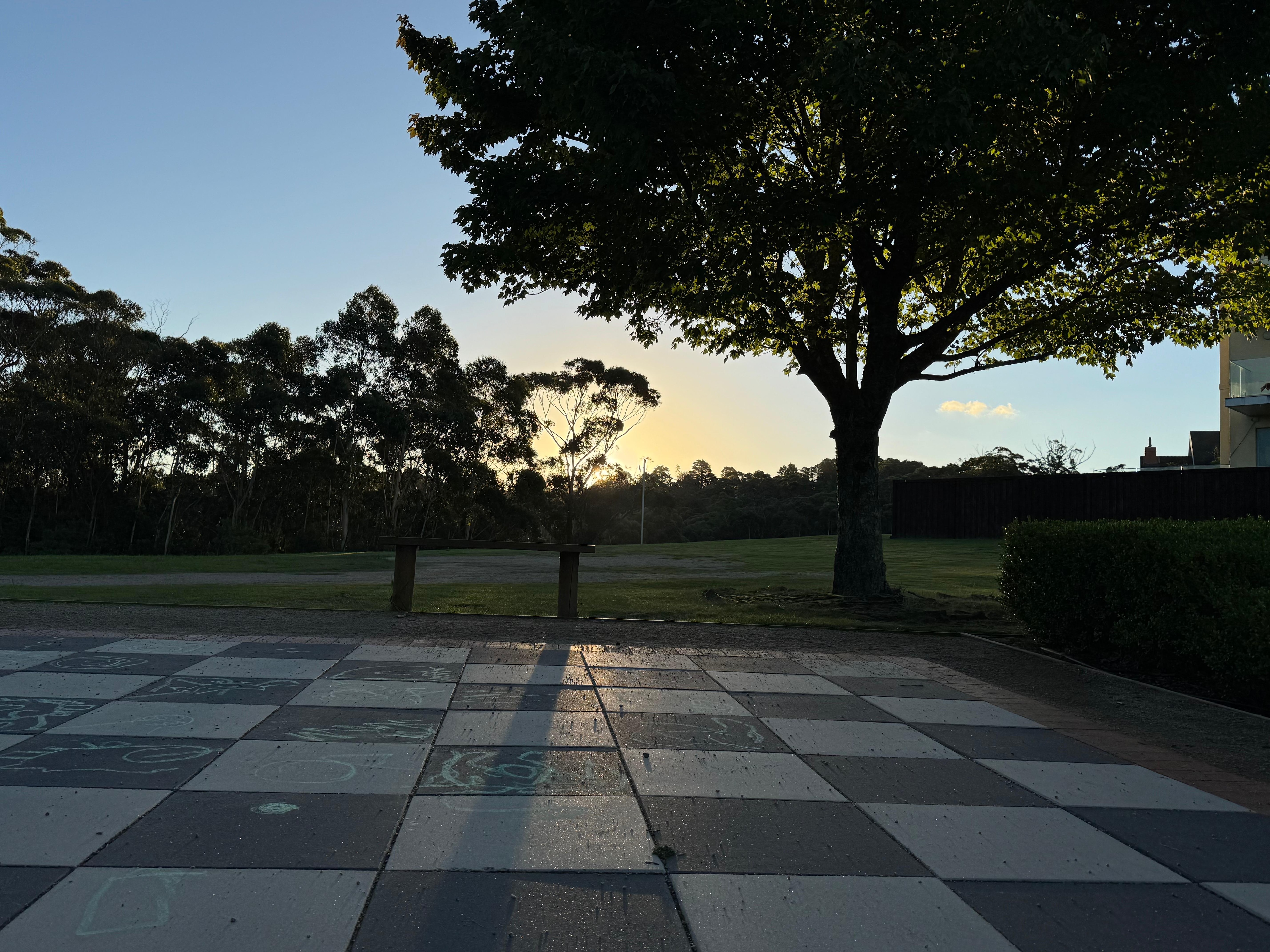 Sunset views from the gardens