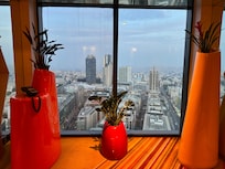 View by the elevators