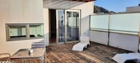 View of the patio doors onto the private terrace.