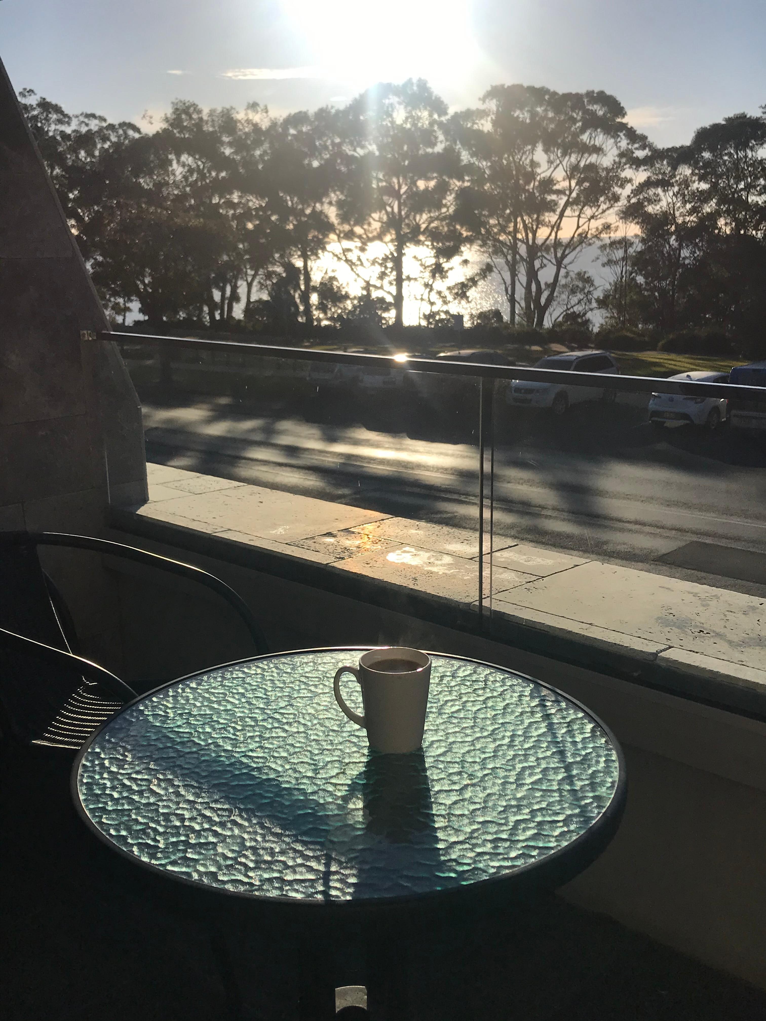 Morning view on our balcony 