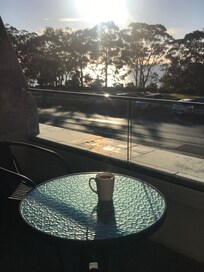 Morning view on our balcony