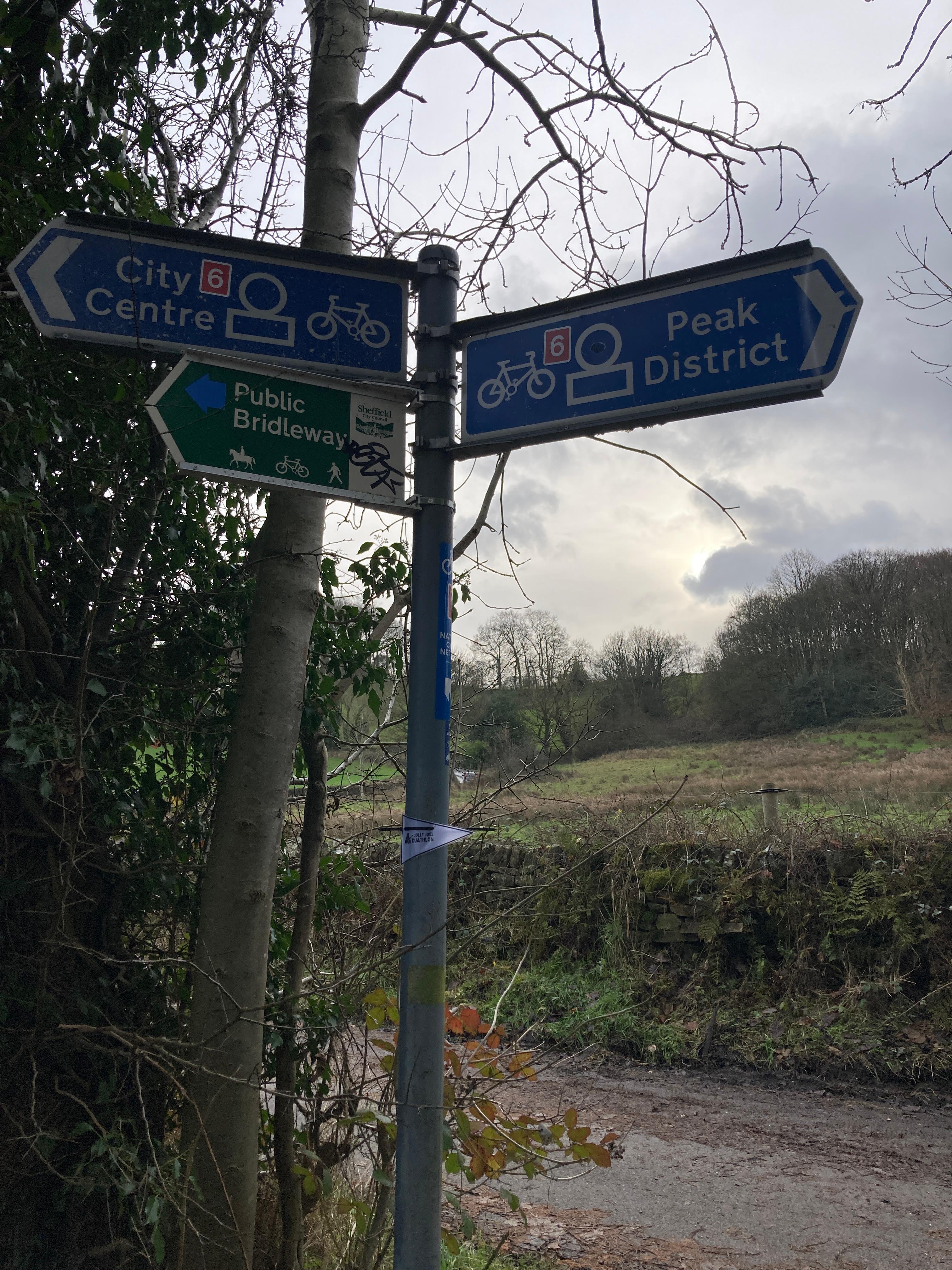 Nearby park walk into the Peak District 