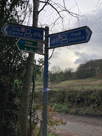 Nearby park walk into the Peak District