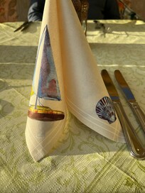 Vacker dukning till kvällsmaten!