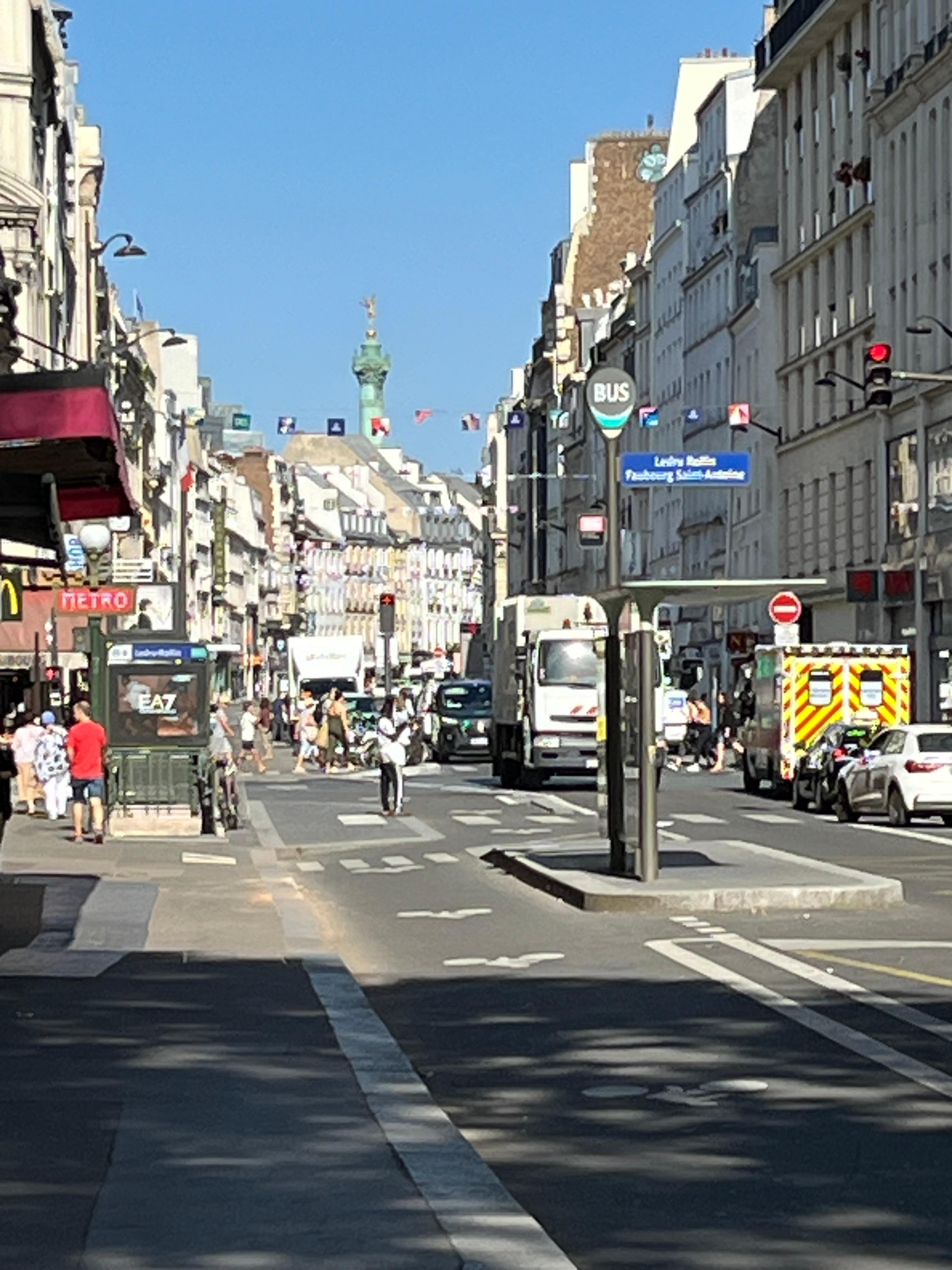 Beliggenhed nær Bastille og metro