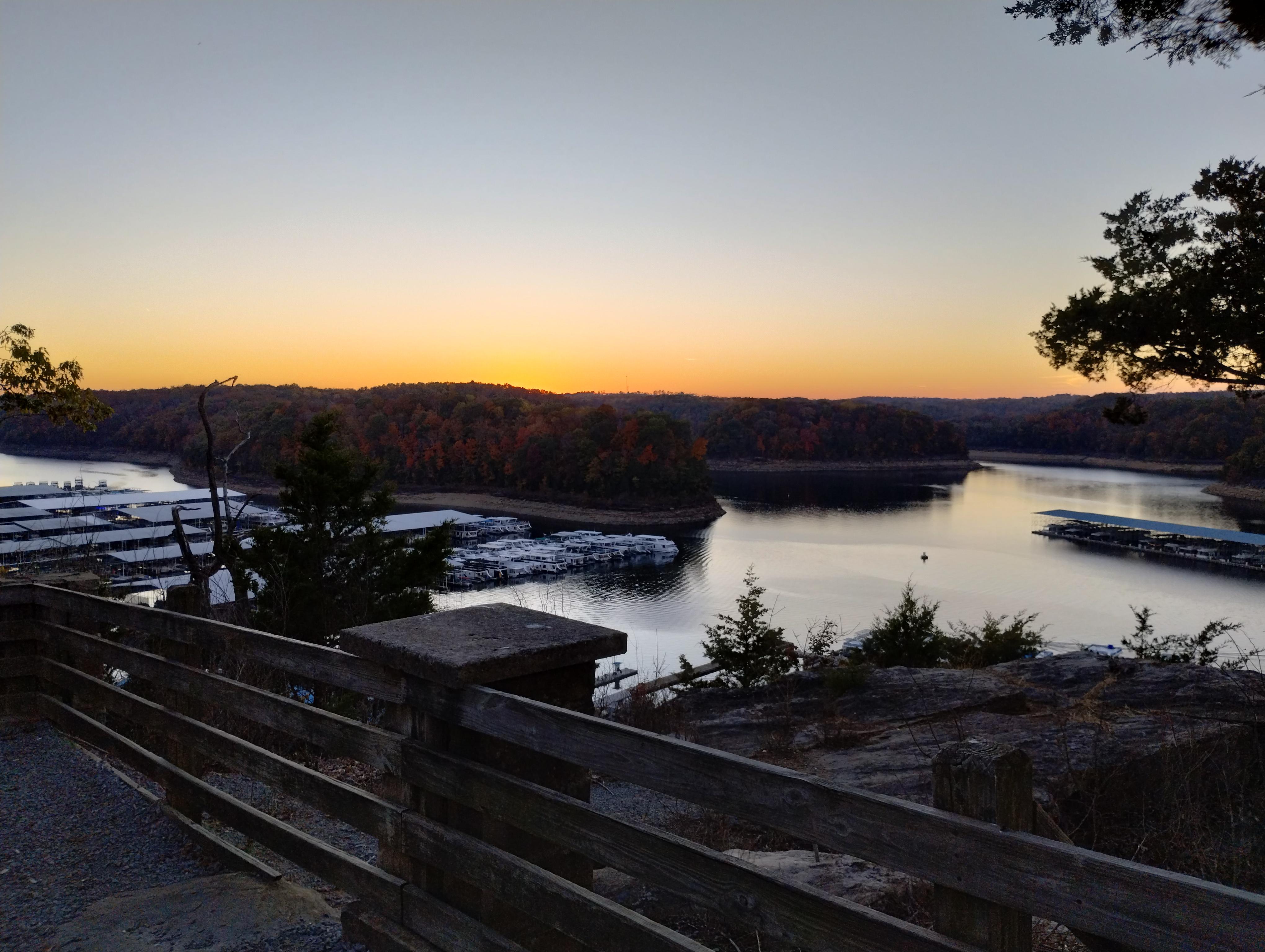 Sunset over the marina 