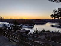 Sunset over the marina