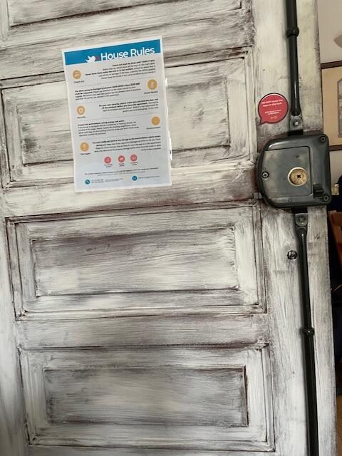 Front door from inside