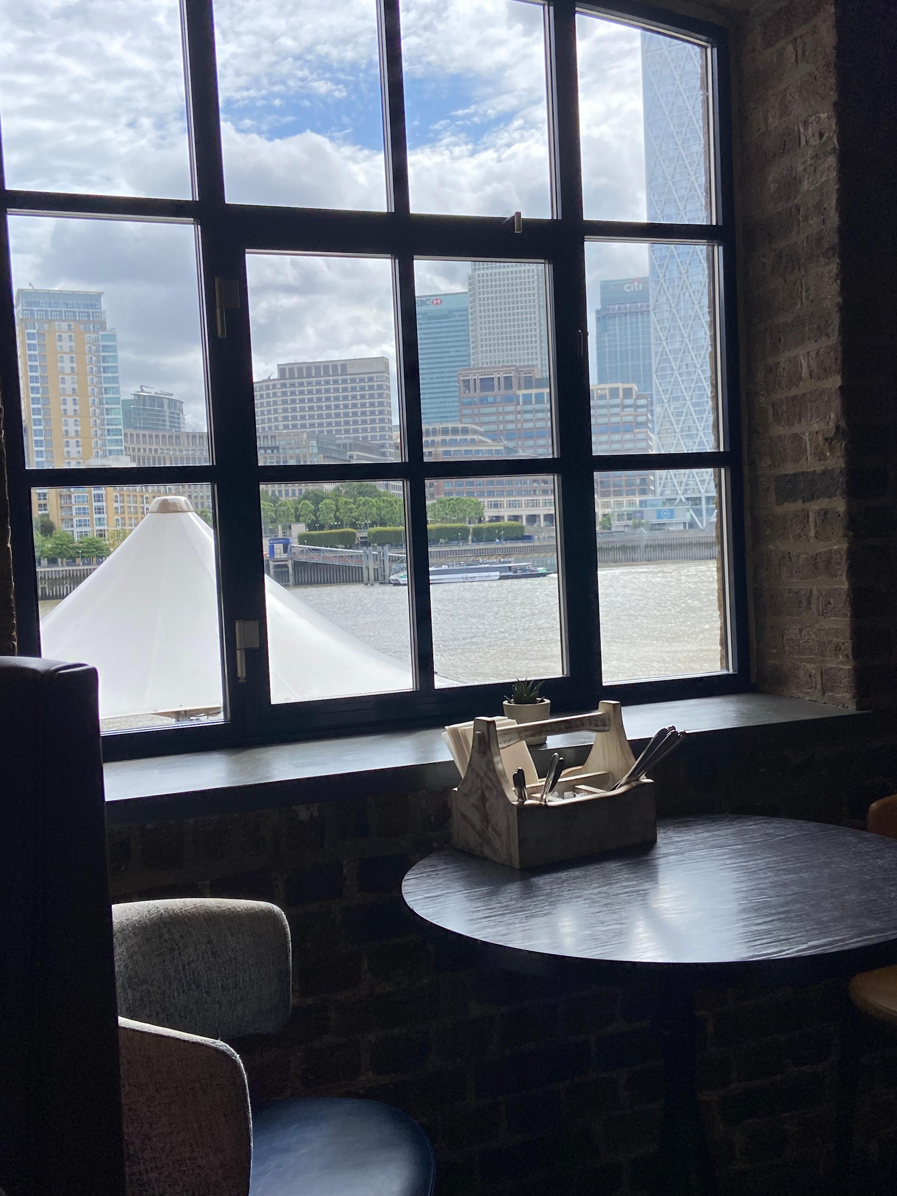 View from the breakfast 