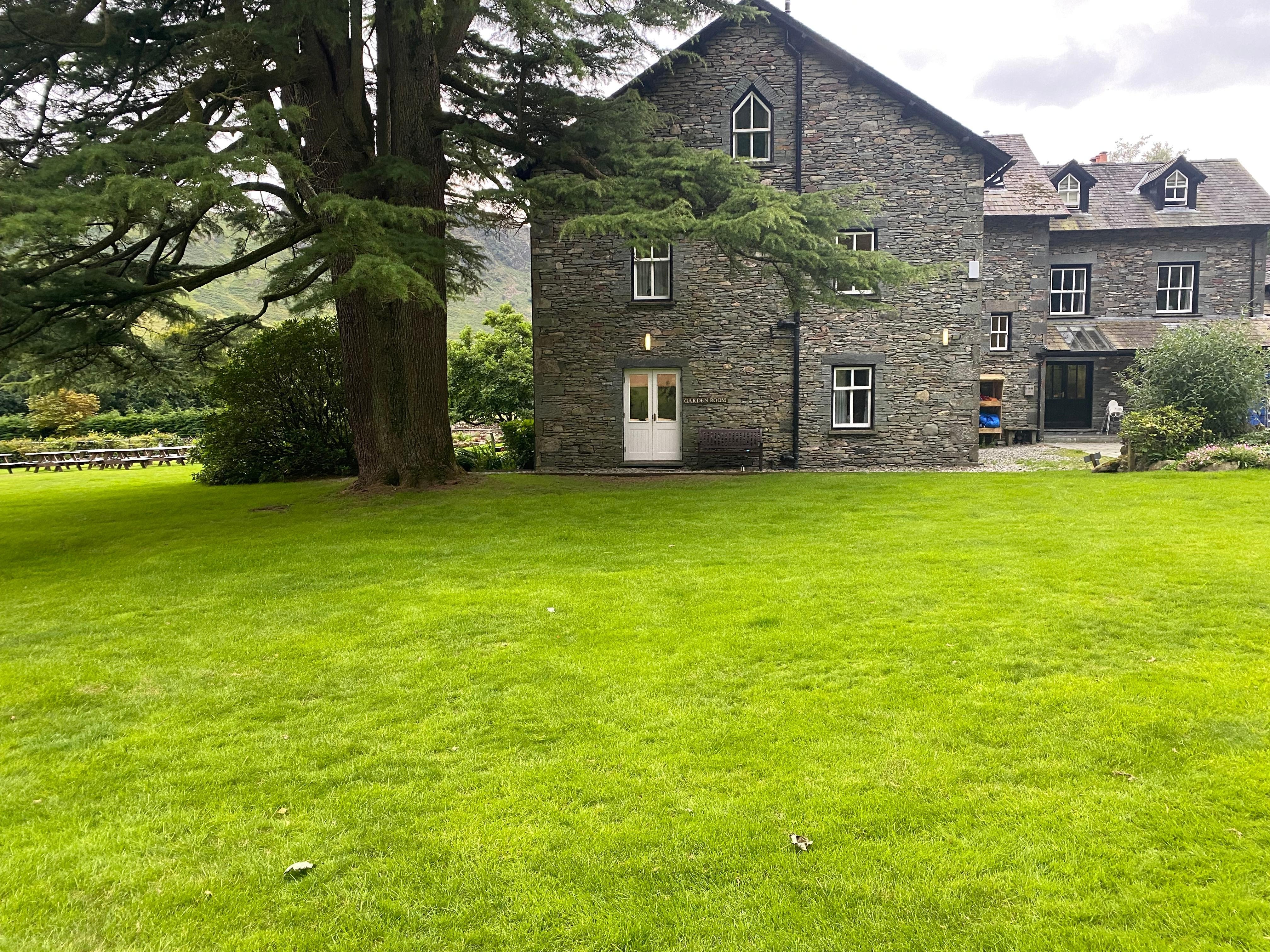Grounds behind the hotel