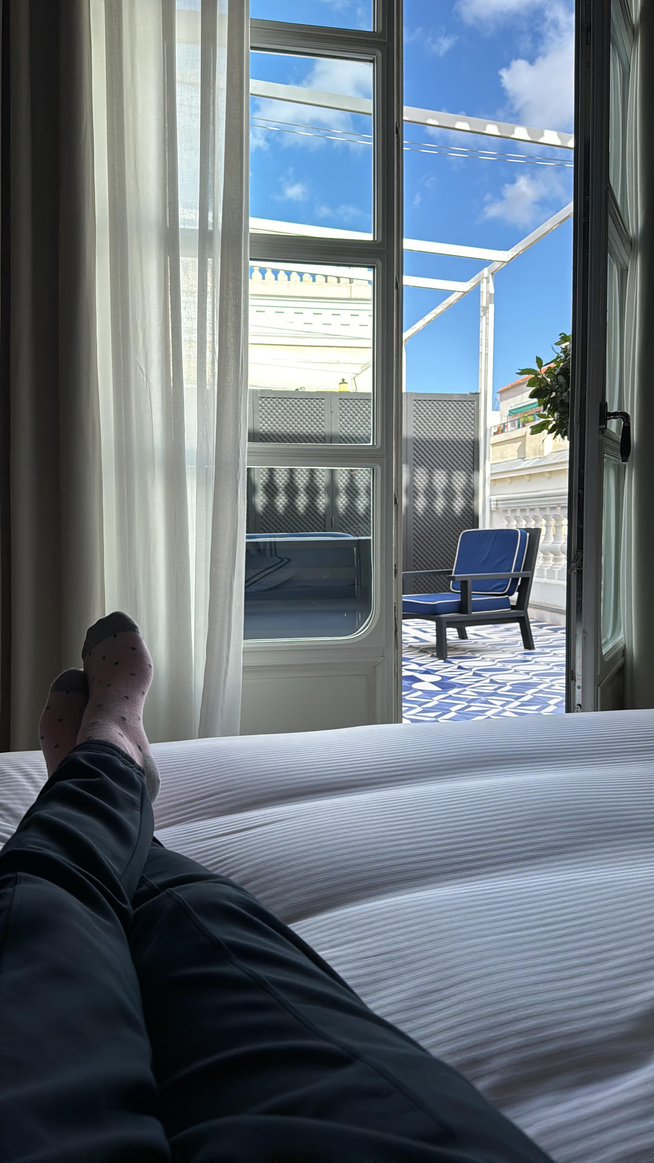 Mi terraza privada en Madrid.