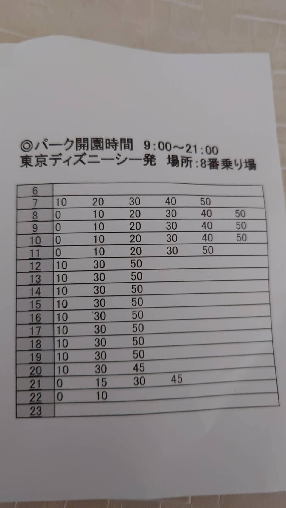 迪士尼免費巴士