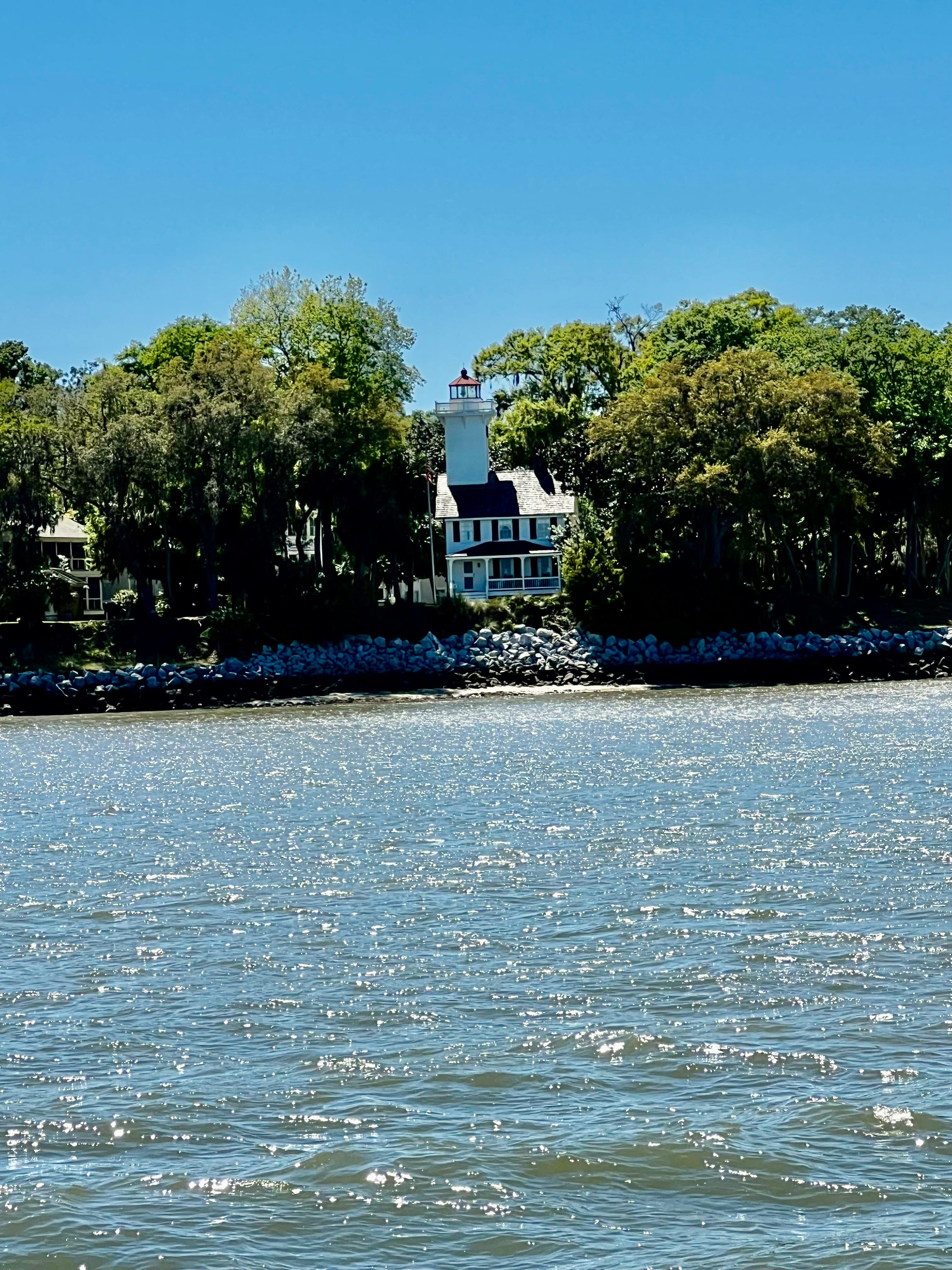 We saw a historic lighthouse