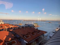 View from hotel rooftop restaurant