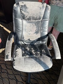 The chair for sitting