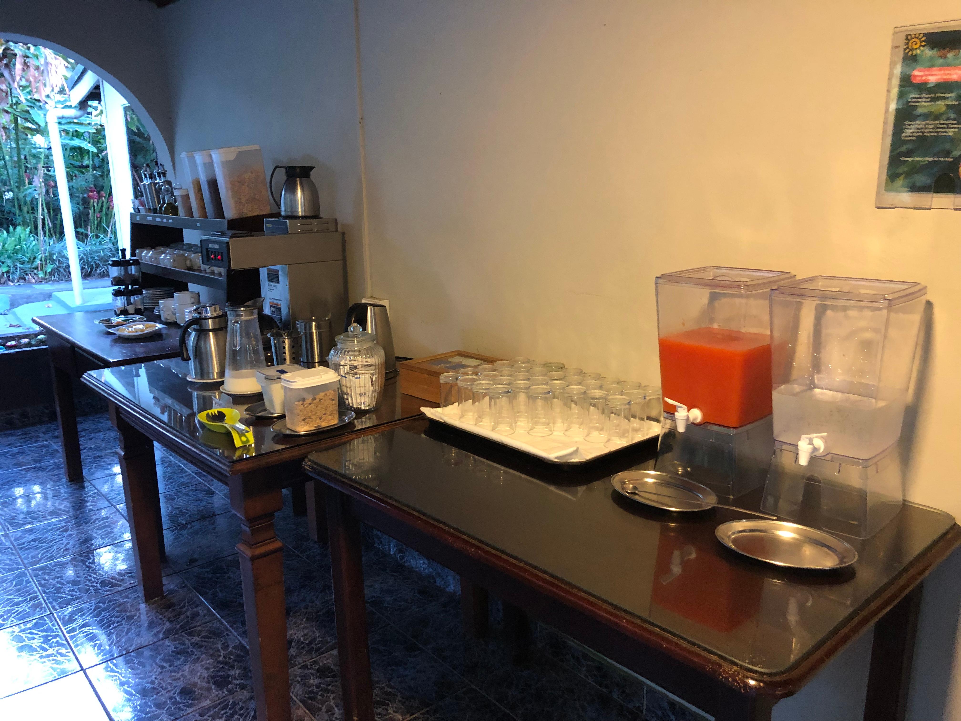 Le buffet petit dej
Rien !!!!
Café lait et jus de papaye