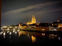 Udsigt fra værelset aften