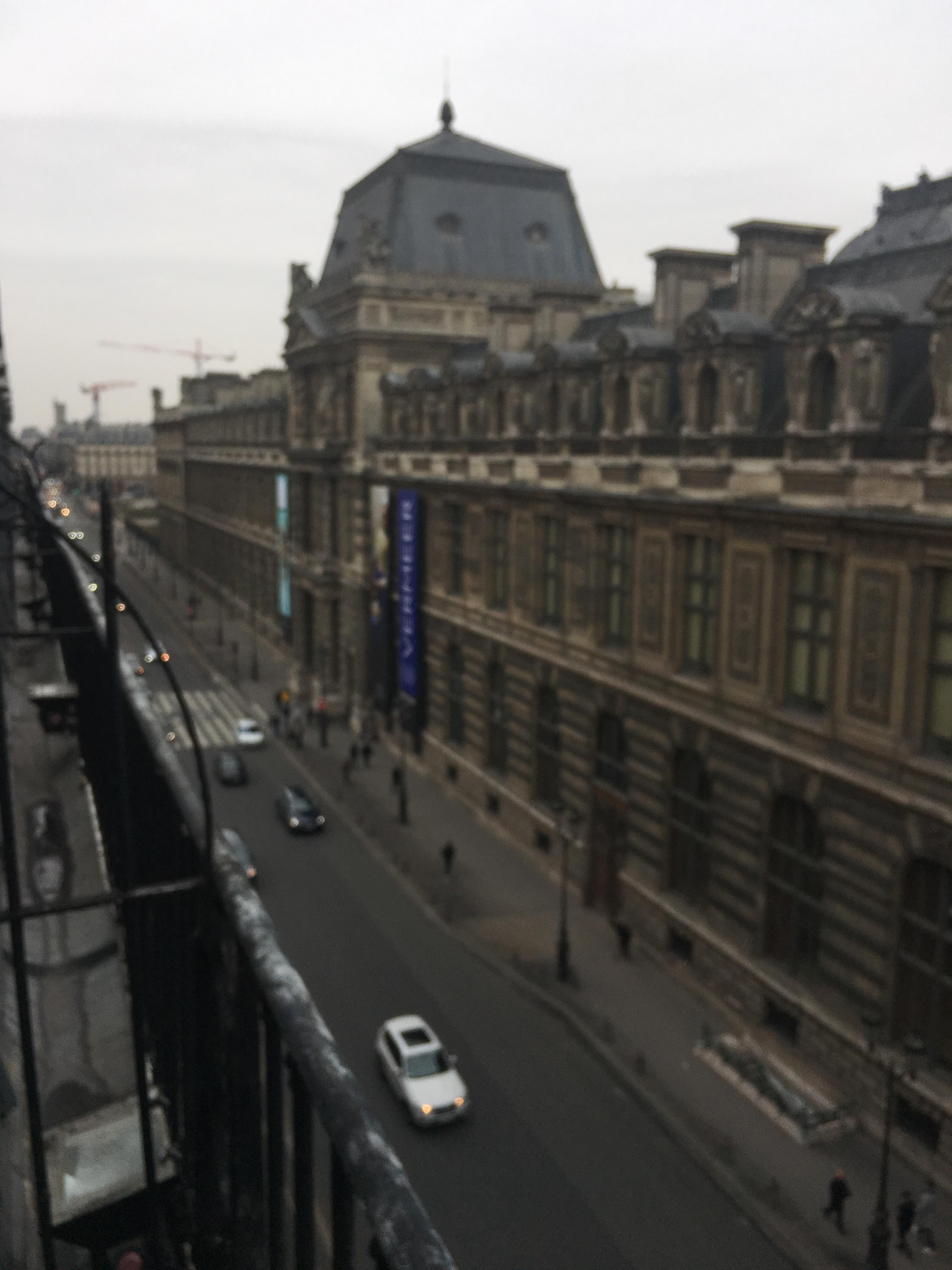 Looking west from room