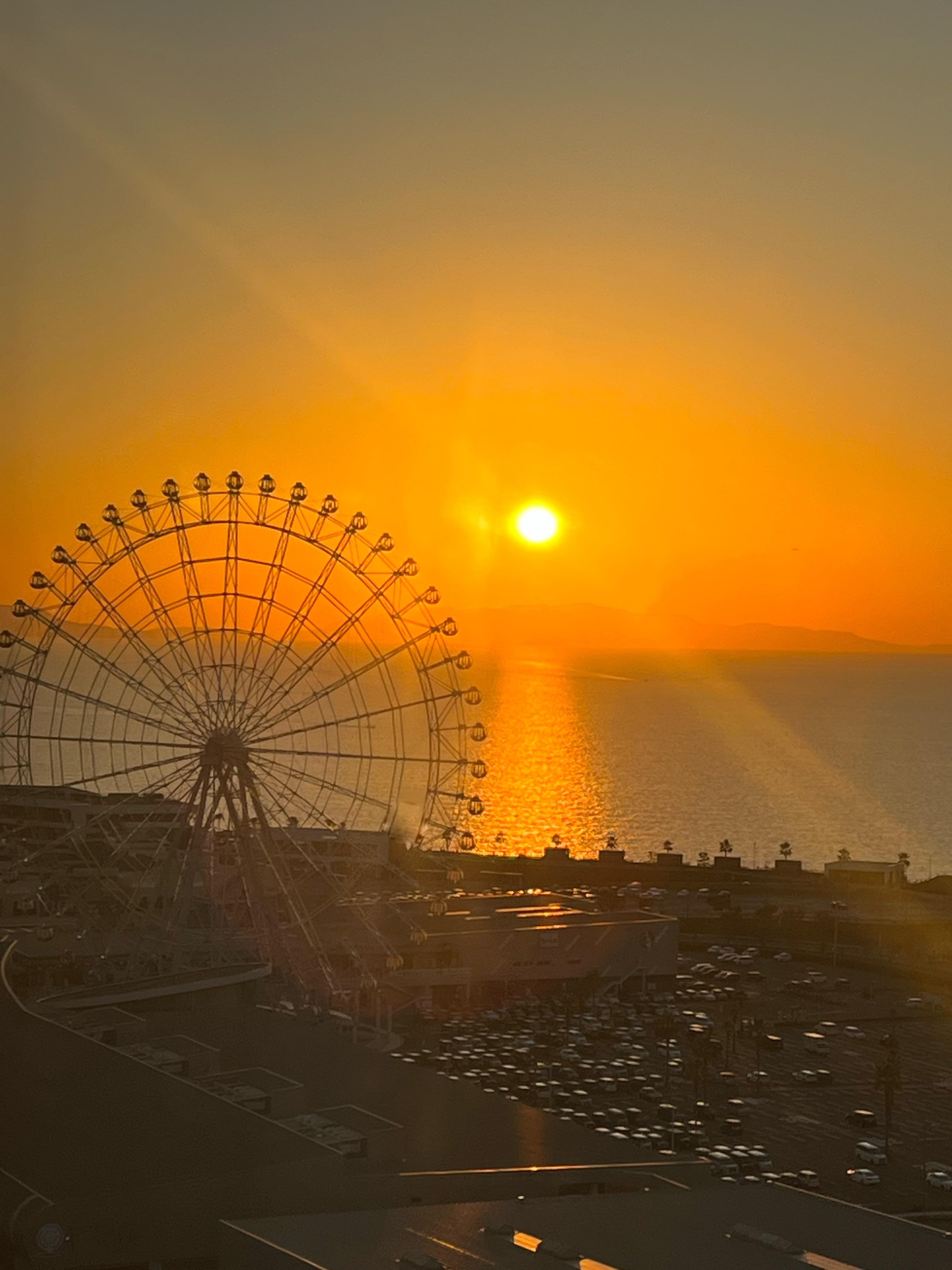 Sunset view from room