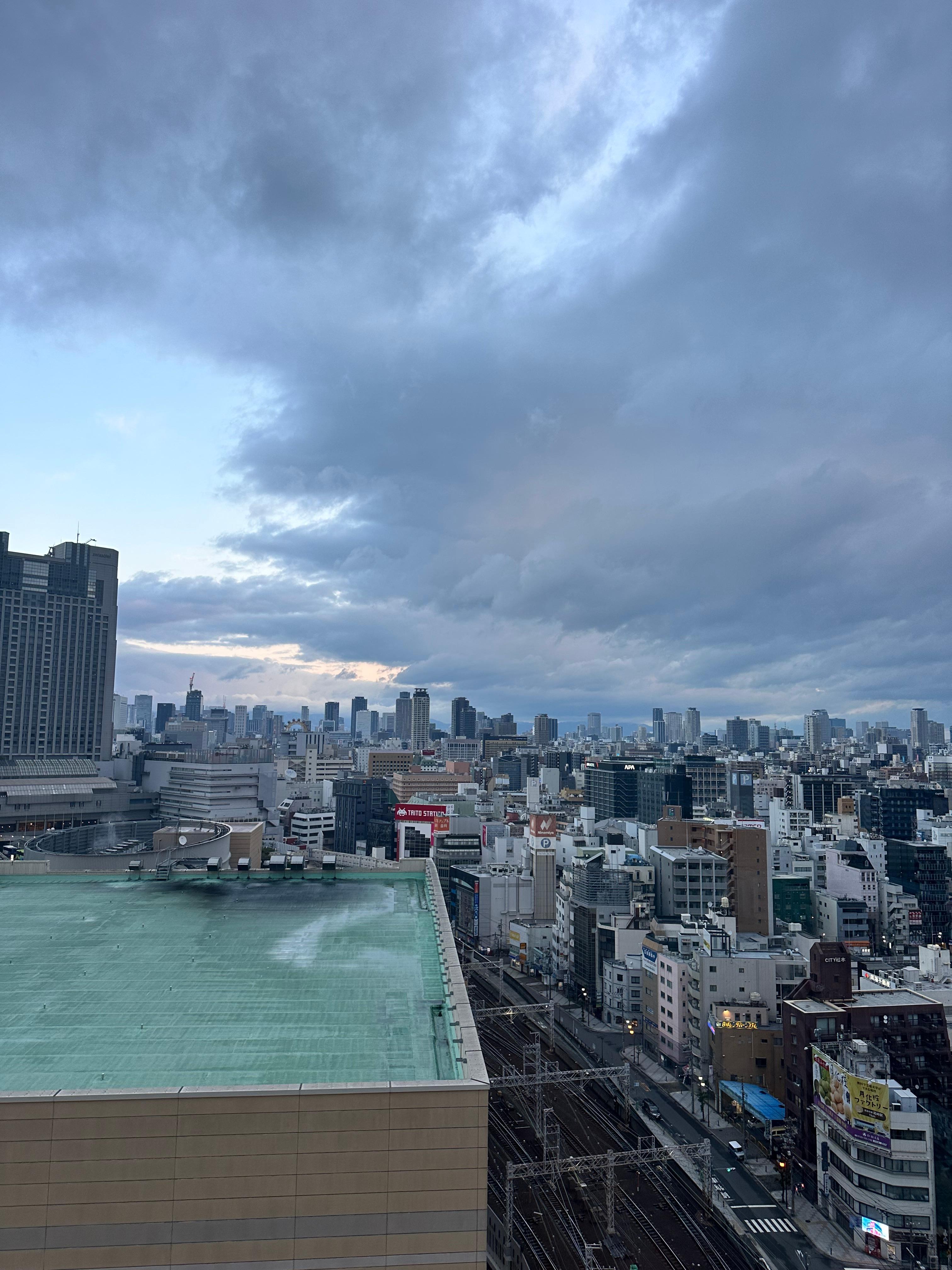 View of Dotonburi and Ebisu from room. 