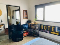 Chair and side luggage table