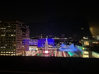 The view of Crown Plaza from our room