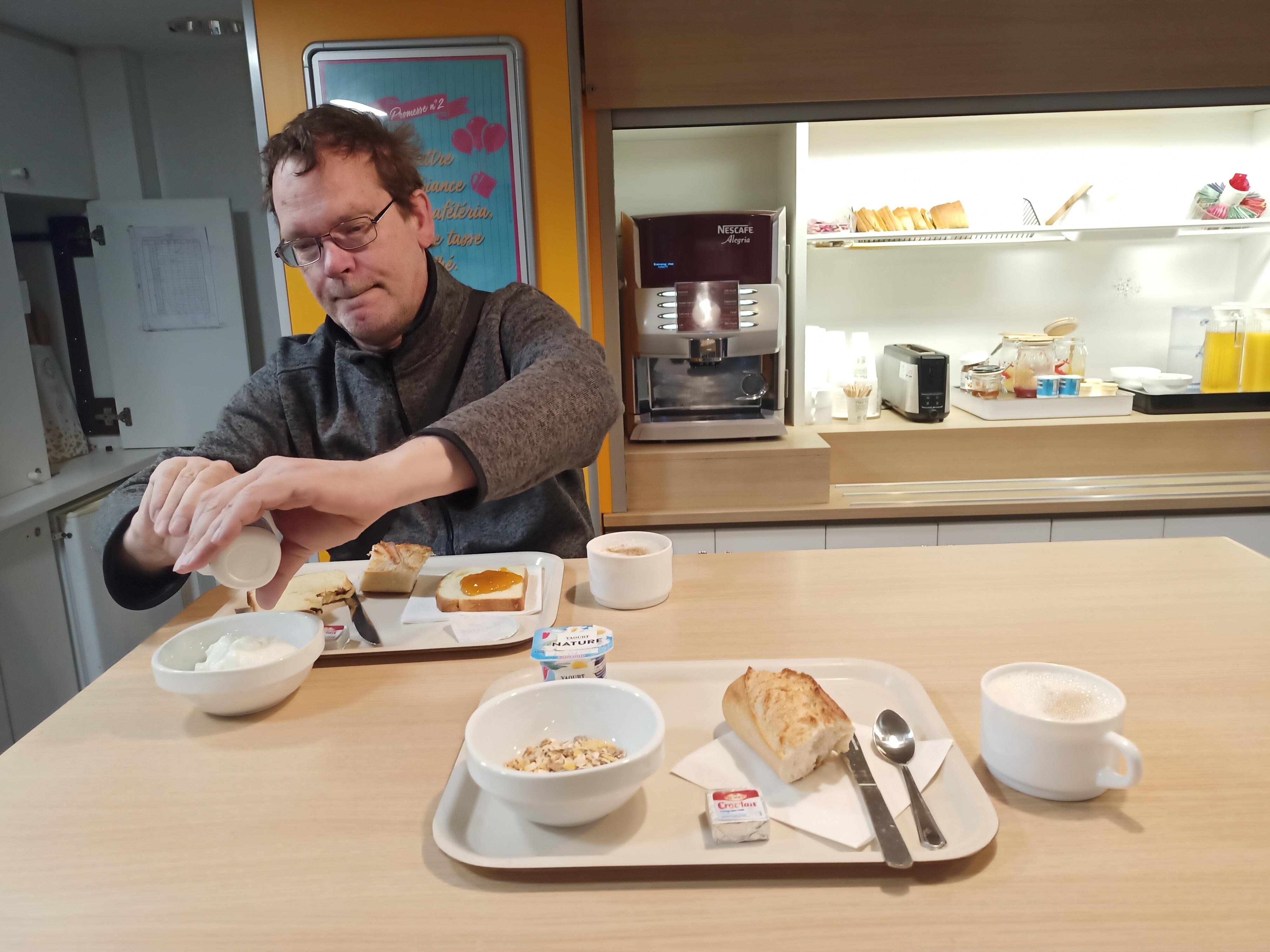 Een simpel maar prima ontbijt!