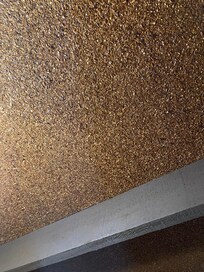 Soft brown fluffy ceiling