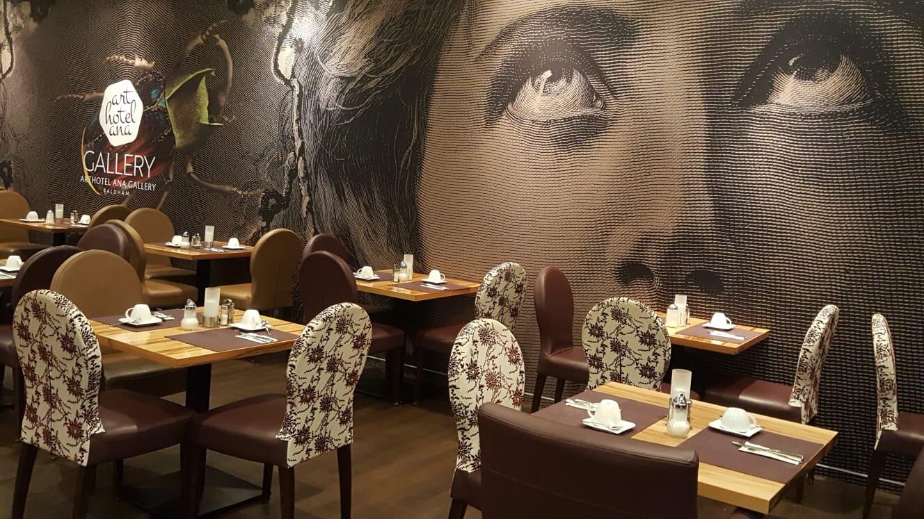 Frühstücksbereich Arthotel Ana Gallery Baldham