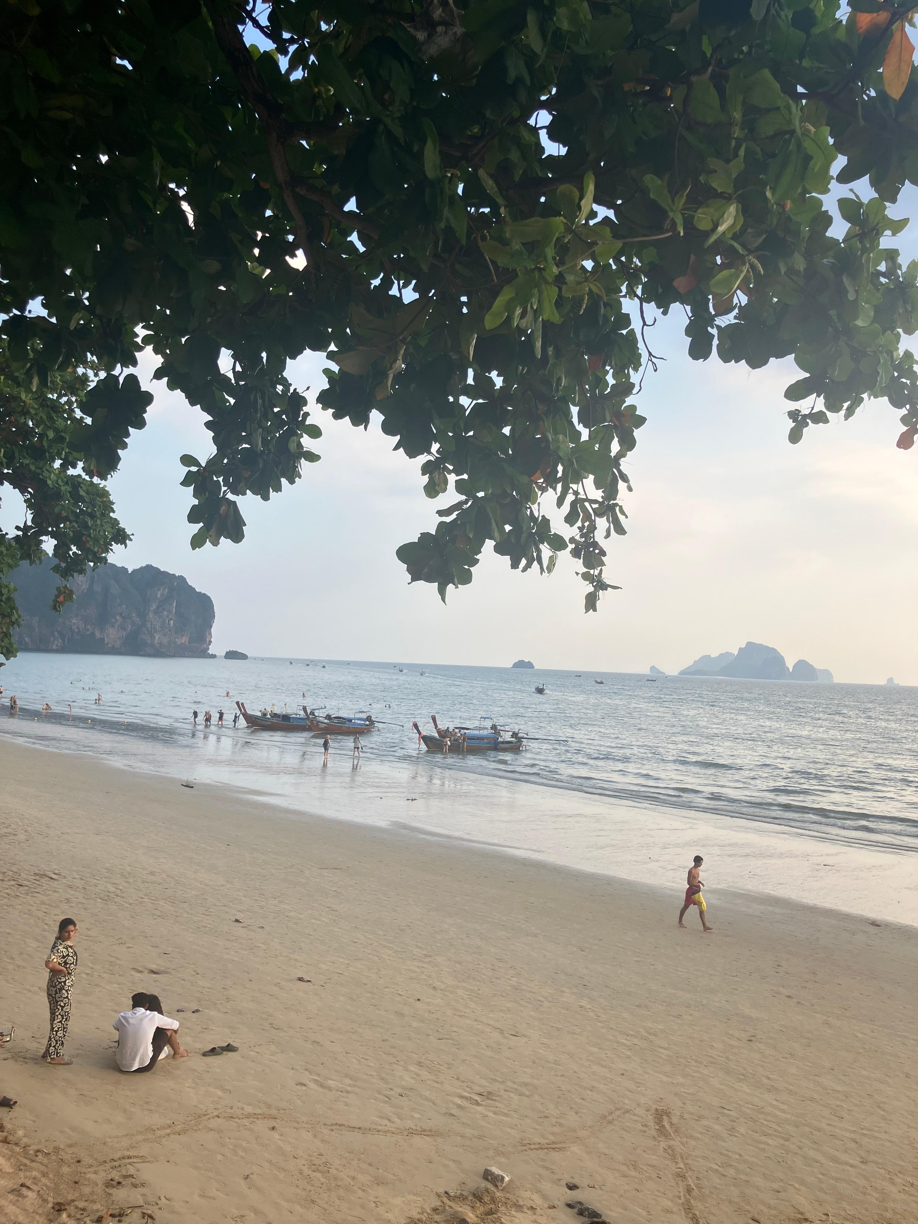 Ao Nang beach at sunset 