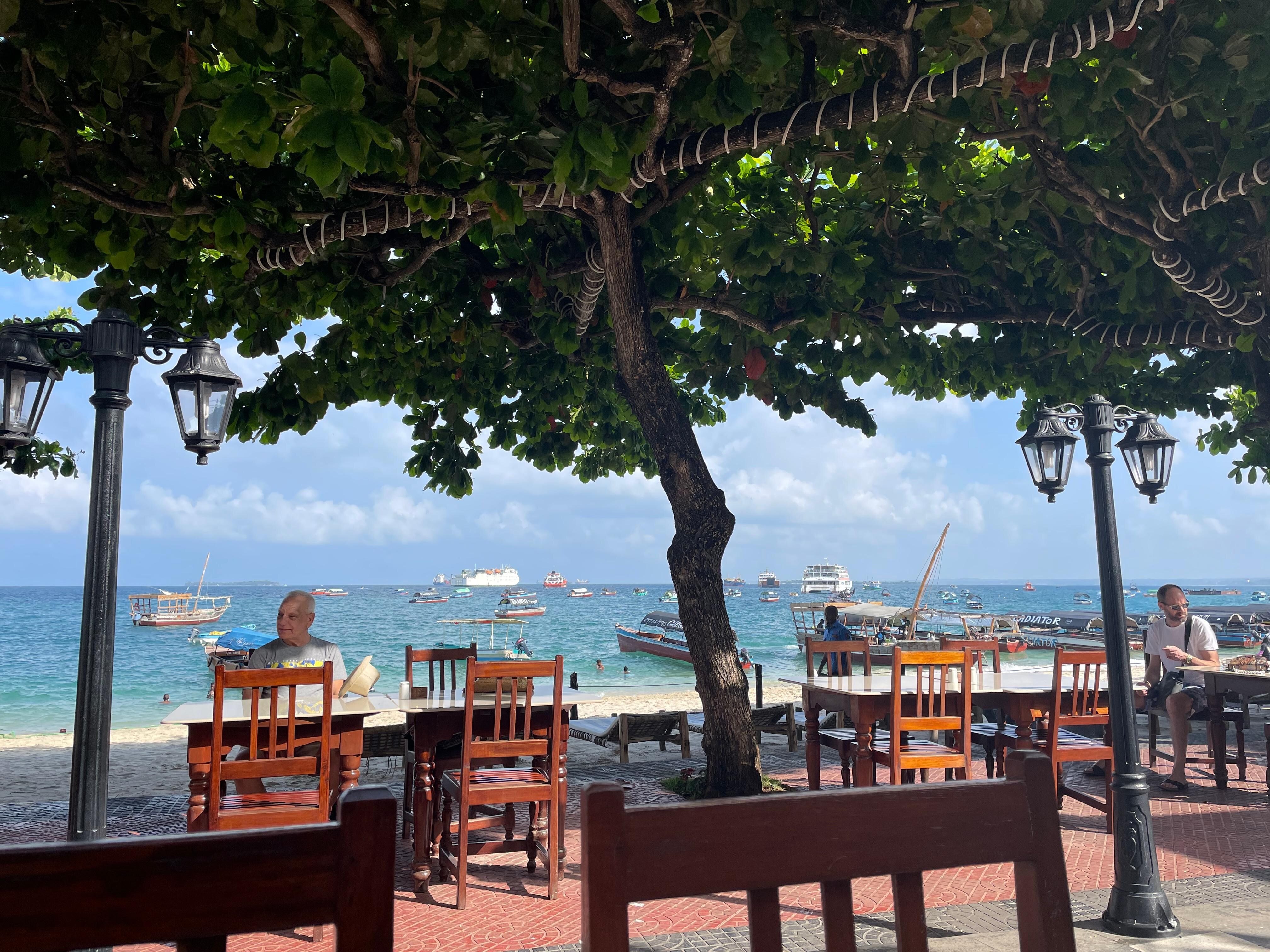 Utsikt fra frokost-/restauranten