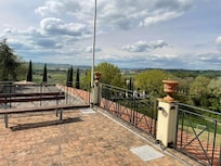 Vi nød den flotte udsigt