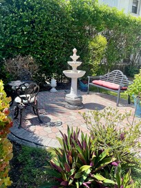 One side of the garden.